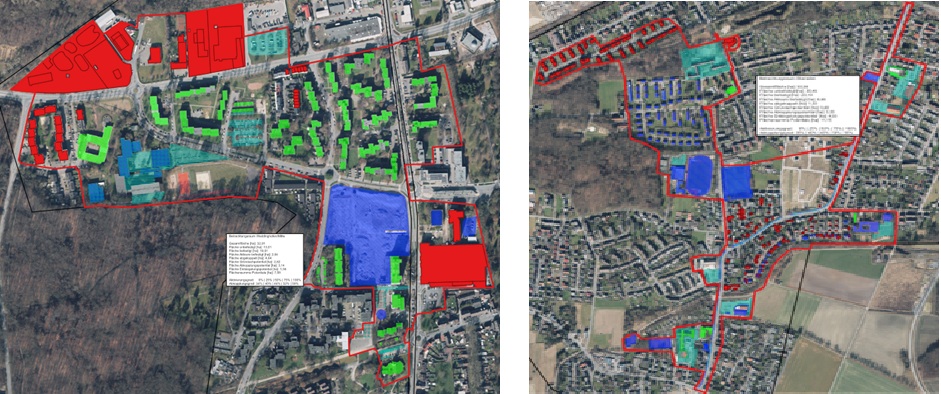 Übersicht über die Gestaltungsräume zur Schwammstadt Bergkamen
